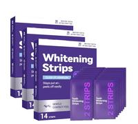 Dent Teeth Whitening Strips, Purple Whitening Strips Help Reduce Surface Stains, Easy Daily Oral Care Whitening Treatment for Adults Bright Smile Dental Care (3 Box)