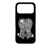 Dentaire Amour Couronne Dent Cœurs Dentiste Hygiéniste Assistant Coque pour iPhone 17 Pro Max