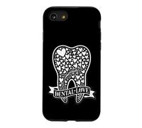 Dentaire Amour Couronne Dent Cœurs Dentiste Hygiéniste Assistant Coque pour iPhone SE (2020) / 7/8