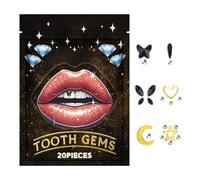 dentaire C, cristaux de pierres précieuses dentaires | Kit de bijoux en pour décoration de dents | Accessoire en réfléchissant de dent amovible pour les débutants et les amateurs de beauté