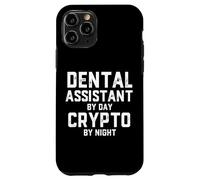 Dental Assistant by Day Crypto by Night Blockchain Dentist Coque pour iPhone 11 Pro