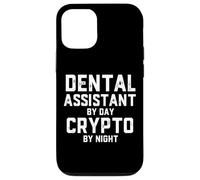 Dental Assistant by Day Crypto by Night Blockchain Dentist Coque pour iPhone 12/12 Pro