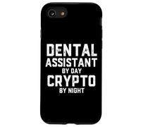 Dental Assistant by Day Crypto by Night Blockchain Dentist Coque pour iPhone SE (2020) / 7/8
