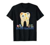 Dental Assistant Tooth Wildflower Dentist Squad Matching T-Shirt