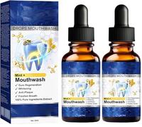 Dental Drops Mouthwash, Natural Mouth Wash, Caring and Cleansing Mouthwash, Natural Whitening, Freshen Breath, Removes Stain for Men and Women, 50ml (2)