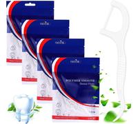 Dental Floss, 400 Pièces Bâtonnets De Fil Dentaire Avec Manche Nettoyer Les Espaces Interdentaires