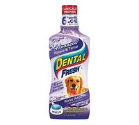 Dental Fresh Additif d'eau - Formule avancée de plaque et de tartre pour chiens - Cliniquement prouvée, ajouter au bol d'eau pour animaux de compagnie pour blanchir les dents, éliminer la mauvaise haleine et améliorer la santé bucco-dentaire (481,9 g)