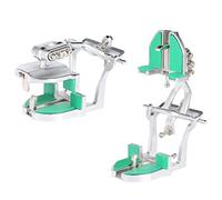 Dental Lab Articulateur semi-réglable - Articulateur de prothèse universel - 3 articulateurs dentaires réglables de type 2 pour modèle de plâtre dentaire, avec tournevis (vert)