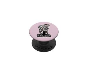 Dental Queen Couronne Dent Coeur Dentiste Hygiéniste Assistant PopSockets PopGrip Adhésif