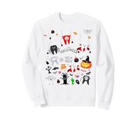 Dental Squad Costume d'halloween avec Dents de Citrouille effrayantes Sweatshirt