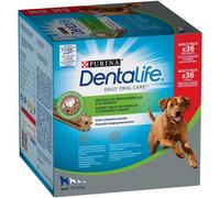 DENTALIFE | Friandise à mâcher pour Chien Adulte de Grande Taille | Action nettoyante naturelle | Nettoie les dents difficiles à atteindre, Aide à combattre la mauvaise haleine | Sachet | 36 Bâtonnets
