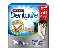 DENTALIFE | DAILY ORAL CARE | Friandises | Pour Chien Adulte de Taille Moyenne | Aide à nettoyer les dents efficacement | Action nettoyante naturelle | Sachet | Lot de 2 x 42 bâtonnets à mâcher
