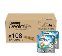 DENTALIFE | Friandise à mâcher pour Chien Adulte de Petite Taille | Nettoie les dents difficiles à atteindre, Aide à combattre la mauvaise haleine | Sachet | Lot de 2 x 54 Bâtonnets
