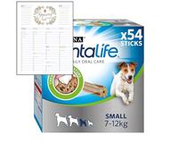 Dentalife Lot de 54 friandises dentaires à mâcher pour petits chiens avec carte de liste d'épicerie