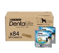 DENTALIFE | Friandise à mâcher pour Chien Adulte de Taille Moyenne | Nettoie les dents difficiles à atteindre, Aide à combattre la mauvaise haleine | Sachet | Lot de 2 x 42 Bâtonnets