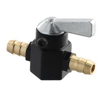dentedeleao Robinet D'essence, Interrupteur de Robinet D'essence, Robinet D'essence Universel 8mm Compatible pour Scooter, Mobylette, Moto, Quad (Noir)