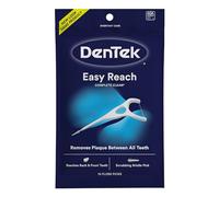 DenTek Complete Clean Lot de 75 pics à fil dentaire faciles à atteindre, pas de casse et pas de déchiquetage