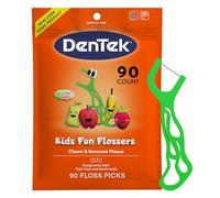 DenTek Kids Fun Flossers, fruits sauvages, 90 pièces