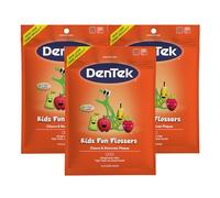 DenTek Lot de 3 paquets de 75 fils dentaires pour enfants
