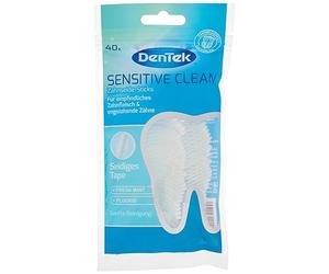 Dentek Sensitive Clean 40 bâtonnets de soie dentaire pour gencives sensibles et dents