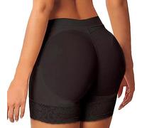 Dentelle Culotte Push Up Femme Fesse Gainante Invisible Panty Sous-Vêtements Ventre Plat Amincissante Butt Lifter Shapewear Hip Enhancer Culottes Sculptantes Noir Short Gainant Invisible Rembourré