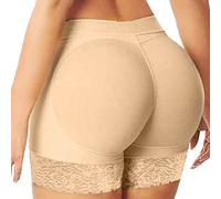 Dentelle Culotte Push Up Femme Fesse Gainante Invisible Panty Sous-Vêtements Ventre Plat Amincissante Butt Lifter Shapewear Hip Enhancer Culottes Sculptantes Noir Short Gainant Invisible Rembourré