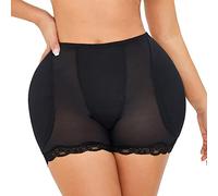 Dentelle Culotte Push Up pour Remonte Fesse Culotte Rembourré Butt Lifter Shapewear Slips Fausses Push Up Invisible Gainante Enhancer Body Shaper Sous-Vêtements,Noir,S