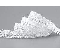 Dentelle Emilia Blanc 5 m x 1,5 cm Dentelle de coton Ruban dentelle Ruban décoratif Ruban en dentelle dentelle dentelle dentelle au crochet Ruban vintage Ruban cadeau mariage