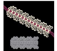 Dentelle Fleur Métal Die Cuts Bordure De Fleurs Cutting Edge Dies Cut Pochoirs Pour Diy Scrapbooking Photo Décoratif Pour Gaufrer Du Papier Dies Carterie