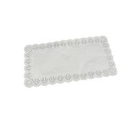 6 NAPPERONS PAPIER DENTELLE 40X20CM BLANC Blanc