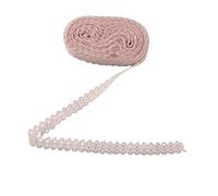 Dentelle Ruban de dentelle 10 mètres/lot 15mm, artisanat bilatéral, filet brodé, garniture en tissu, ruban, bricolage, accessoires jupe couture(Coffee)