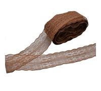 Dentelle Ruban en dentelle blanche, 10 Yards, largeur 45MM, garniture, cordon filet brodé for bricolage, couture, décoration, tissu(Coffee)
