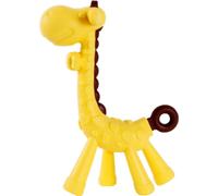 Dentier élastique en silicone Girafe, jaune/marron