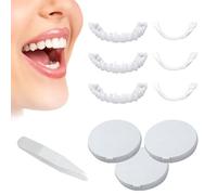 Dentier Provisoire, Instantanées Fausses Dents, 3 paires Prothèse Dentaire Cosmétique, Facette Prothese Dentaire, Dentier Sourire Parfait, Facettes Dentaires Dents, Hommes, Blanchiment Des Dents