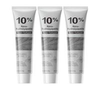Dentifrice 10% Nano Hydroxyapatite Sans Fluor, Dentifrice Reminéralisant pour Dents Sensibles, Blancheur Naturelle, Protection de l'Émail, Haleine Fraîche, Menthe, 120 g