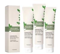 Dentifrice à la nano-hydroxyapatite, Soin doux des gencives, Goût menthe, Formule sans fluor, Soin doux, Haleine fraîche