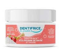 Dentifrice à la poudre de Siwak naturel - Dentifrice en poudre sans fluor | Haleine fraîche, soin gencives, hygiène bucco-dentaire (différentes saveurs nature, menthe...) (FRAISE)