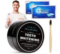 Dentifrice au charbon actif, noix de coco, dentifrice, blanchiment des dents, blanchiment des dents, poudre de charbon actif, poudre de nettoyage des dents pour des dents naturellement blanches