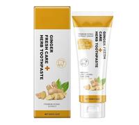 Dentifrice Au Gingembre For Les Soins Bucco-dentaires Quotidiens, Éclaircissant Doux, Saveur Rafraîchissante Et Support De L'émail(1pcs)