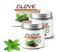 Dentifrice aux herbes, clou de girofle et menthe, blanchissant doux, soin bucco-dentaire en profondeur, pour blanchir les dents et réparer l'émail（2pc）