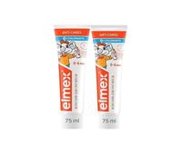 Dentifrice bébé et jeune enfant - Elmex - Anti-caries - 0-6 ans - 75 ml - Lot de 2 - Sans colorants