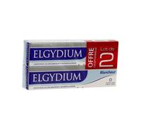 Dentifrice Blancheur - ELGYDIUM - 2 x 75 ml - Élimine les taches - Polit l'émail - Antiseptique