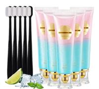 Dentifrice Blanchissant à La Niacinamide, Niacinamide Whitening Toothpaste, Déntifrice Blanc éblouissant, élimine Les Taches Et Blanchit, Haleine Fraîche, Avec Brosse à Dents, 100g (5)