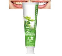 Dentifrice blanchissant à l'aloe vera nettoyant en douceur, dentifrice blanchissant les dents sans danger pour l'émail, dentifrice rafraîchissant apaisant à la menthe poivrée, correcteur de (1pcs)
