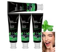 Dentifrice blanchissant au charbon de bambou, dentifrice blanchissant naturel pour adultes, élimine les taches et procure une haleine fraîche. Un élément naturel qui favorise la santé (4 PCS)