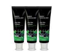 Dentifrice blanchissant au charbon de bambou, naturel, élimine les taches, non irritant, rafraîchit l'haleine et élimine la mauvaise haleine. (3Pièce)