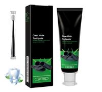 Dentifrice blanchissant, bandes blanchissantes, action naturelle et rapide, haleine fraîche, élimination des taches, idéal pour tous types de dents, 100 g (1Pièce)