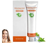 Dentifrice Blanchissant Correcteur de Couleur, Soin Blancheur Intense Éclatant,Blanchiment Dentaire,Dentifrice Voyage,Élimine Les Taches Superficielles,Soin Pour Dents Sensibles,Parfum Menthe,100g (1)