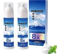 Dentifrice blanchissant en mousse à la niacinamide - Aide à éliminer les taches de surface (café, thé, tabac) - Haleine fraîche（2Pcs）
