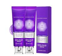 Dentifrice blanchissant Lysozyme Purple Whitening Toothpaste dentifrice violet correcteur de couleur pour dents jaunes élimine les taches et blanchit procure une haleine fraîche protège l'émail (2)
